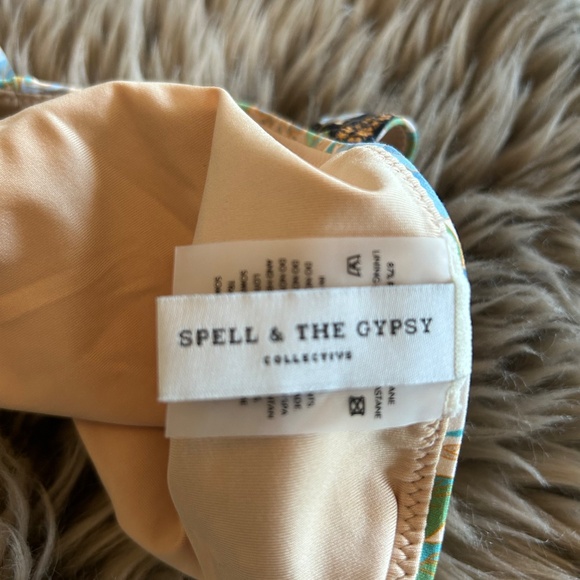 NWOT Spell And The Gypsy Collective Cheeky Bikini Bottom - Cloud Dancer - Sz S - Picture 9 of 11